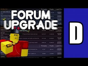 The ROBLOX Forum "Upgrade" [A ROBLOX Discussion]