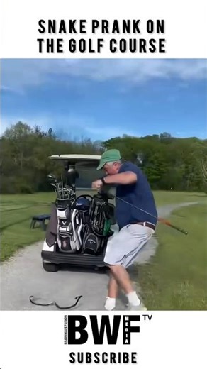Snake Prank On The Golf Course 😂￼
