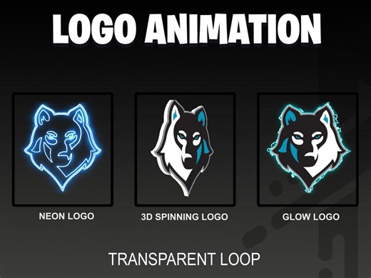 Custom Transparent Logo Animation for Twitch, Discord, Youtube Streaming OBS, Streamlabs - Etsy