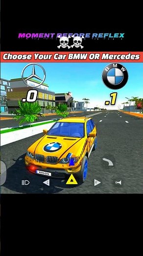 BMW Vs Mercedes💀Car Simulator2 #tweening #bmw #shorts #carsimulator #trollface #mercedes #memes #car