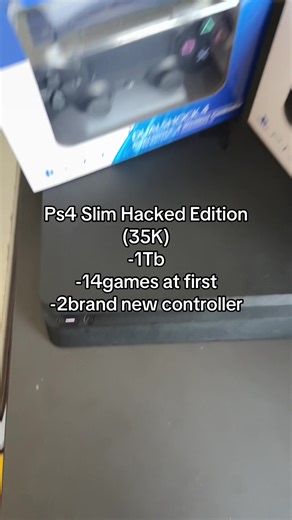 Ps4 slim jailbreak edition with 2 brand new controller