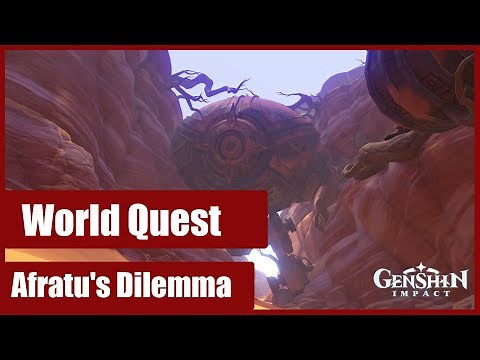 World Quest Giant Ruin Golem desert - (Genshin Impact)