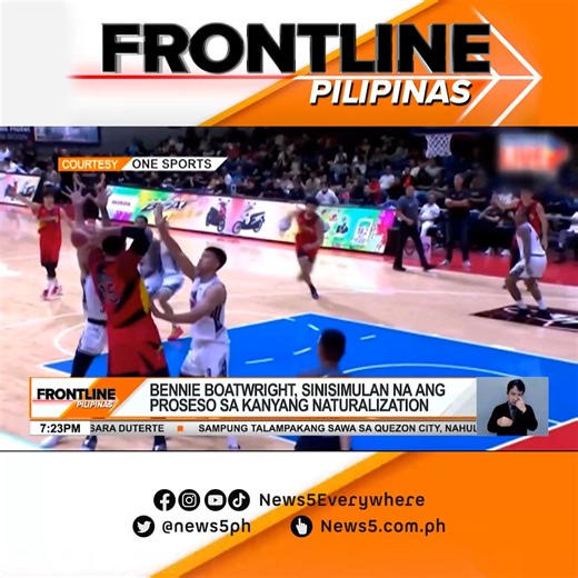 #FrontlinePilipinas | Umaandar na ang naturalization process ni Bennie Boatwright upang makapaglaro para sa Gilas Pilipinas. Binuhat niya ang San Miguel Beermen sa kampeonato noong nakaraang PBA Commissioner's Cup. #News5 For more videos, visit us at www.news5.com.ph. | News5