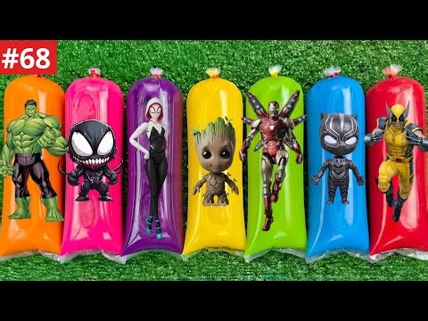 #68MISSION to save the MARVEL AVENGERS SUPERHERO trapped in COLORED WATER! (SPIDERMAN, IRONMAN,HULK)