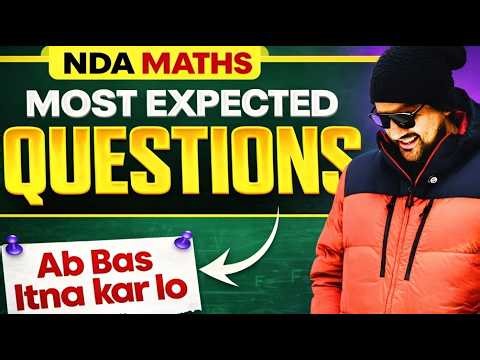 NDA 1 2026 Maths Most Expected Questions 🔥NDA Maths 2026 Preparation ✅ NDA 1 2026 Maths 🎯