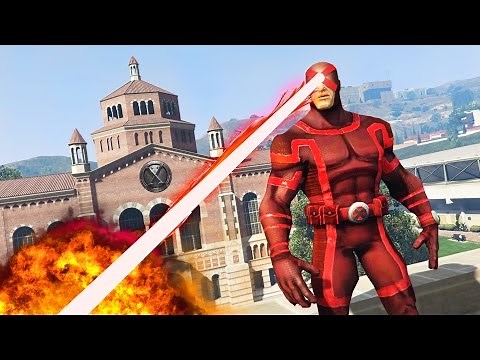 GTA 5 Mods - ULTIMATE X-MEN "CYCLOPS" MOD!! GTA 5 Cyclops Mod Gameplay! (GTA 5 Mods Gameplay)