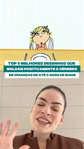 Dra Tamiris Mariano on Instagram: "Top 5 Melhores Desenhos que moldam positivamente o cérebro de crianças de até 3 anos de idade. 🧠✨ • Bluey: estimula empatia, imaginação e vínculos familiares, com supervisão. • Daniel Tigre: ensina emoções, rotina e estratégias simples de autorregulação. • O Mundo de Elmo: favorece linguagem, atenção conjunta e curiosidade. • Charlie e Lola: desenvolve imaginação, linguagem e resolução de conflitos. • Sarah & o Pato: ritmo lento, poucos estímulos, ideal
