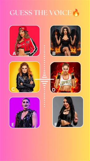 guess the WWE female superstar by their Voice 🔥 #wwe #shorts