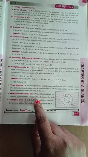@Relation between a sets and subset of a set@inter first year sets concept@youtube.......#