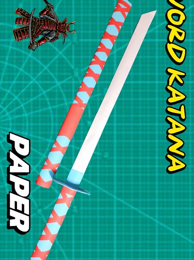 Easy Katana Sword Paper Tutorial - Craft and Origami