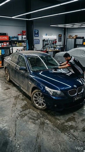 Flooded BMW 530Li Restoration 😱 #automobile #carrestoration #hotwheels #supercars #restoration