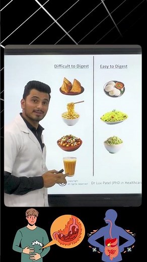 🍽️ Easy vs Difficult to Digest Foods | Choose Wisely for Better Energy & Fat Loss 🚀