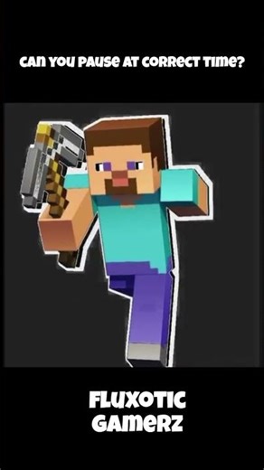 Minecraft Pause Challenge: EXTREME LEVEL! 💀 #Shorts