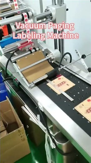 Vacuum Paging Labeling Machine | Automatic Flat Product Labeling Solution