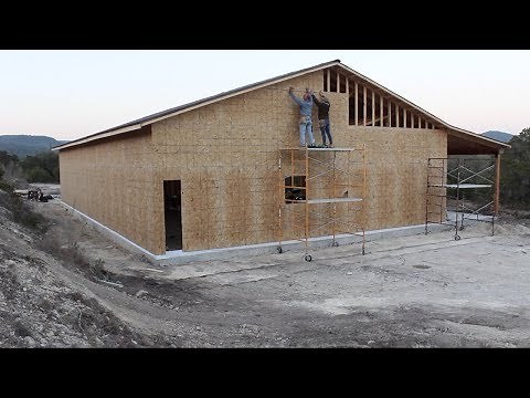 Building A Shop - Roofing and Walls