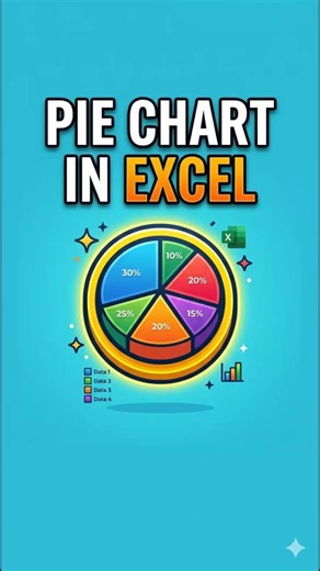 Create Pie chart in excel in 20 seconds ✅ #shorts