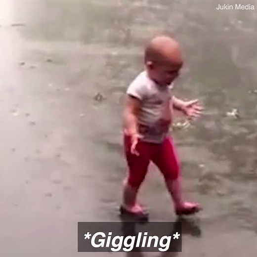 4.4K views · 23 reactions | This kid’s new favourite hobby is dancing in the rain! ☔ ❤️ | Daily Mail Video | Facebook
