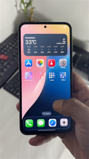 New iOS 26 Liquid Glass Launcher For Android 2026 #ios26 #liquidglass #android17 #iphone