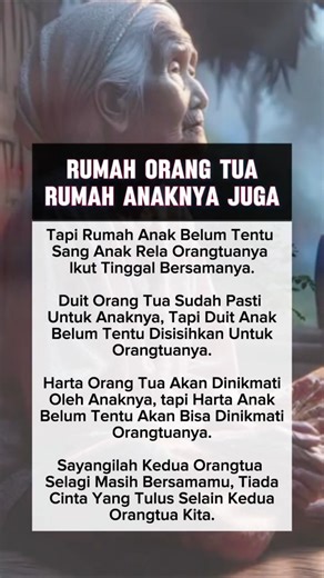 Part 185 : Rumah orangtua rumah anaknya juga.. #motivasi #shorts #trending #fyp #motivasikehidupan