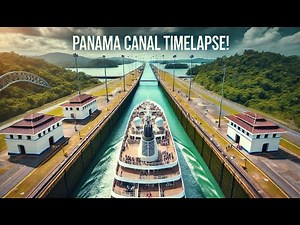 Panama Canal New Locks Time lapse: 2025 Emerald Princess