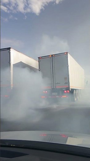 Catastrophic Truck Tire Blowout Caught on Camera!