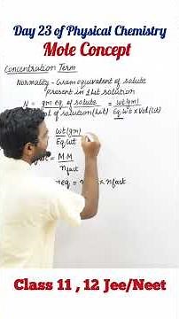 Mole Concept #neet #jee