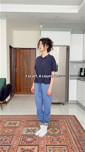 1 scarf, 4 countries!👀 which one’s your favorite? #stylingideas #styling #styleinspo #outfitidea