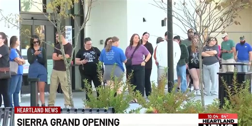 Food Bank Donation made during Sierra Grand Opening