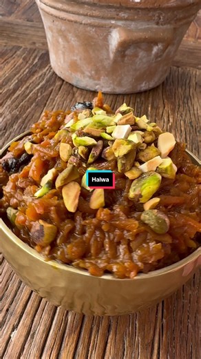 🥕 Carrot Halwa or Gajar Ka Halwa, also called Gajrela, is an incredible North Indian carrot pudding like dessert. It is typically made with ghee, carrots, and whole milk, but in this version we use coconut oil and coconut milk for a dairy-free and gluten-free spring dessert. 1 1/2 lbs carrots, scrubbed and grated (a food processor grater does this so quickly) 2 Tablespoons coconut oil 1 13.6oz can coconut milk 2 Tablespoons vegan butter (I love @miyokoscreamery) 1 - 2 tsp ground cardamom 1/2 - 