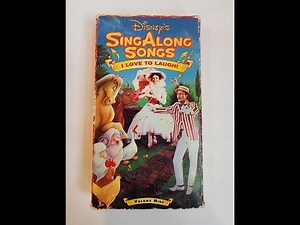 Opening/Closing to Disney's Sing Along Songs I Love to Laugh 1991 VHS (Version #1)