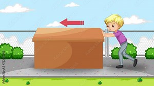 Physics of Pushing a Heavy Box