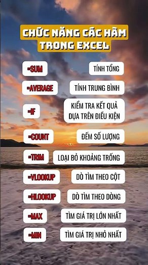Tổng hợp chức năng các hàm Excel thông dụng – Dễ hiểu, dễ nhớ!