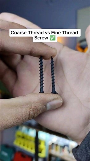Coarse Thread Vs Fine Thread Screw ✅ . . . #screw #howto #lifehack #tipsandtricks #diy | Crafter Bhaiya