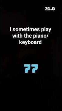 promise I know how to play the piano \\keyboad!!!!