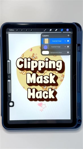 CLIPPING MASK hack in procreate #shorts #viralshorts #procreate #procreatetips