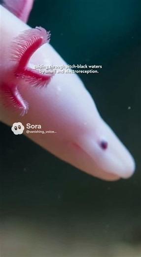 The olm, a blind cave salamander, faces threats to its fragile, dark habitat. #Olm #SaveNature