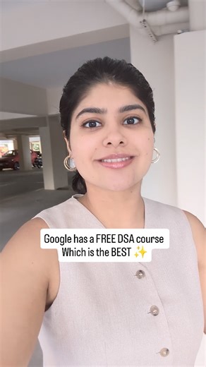 Anu Sharma on Instagram: "Best Course to study DSA is by Google itself 🔥 ✅ Comment "Link" to get in your DMs If we havent met, hi hello my name's Anu, I have cracked companies like Google, Amazon, LinkedIn, Uber and I teach about getting into tech and learning AI here on my page. Consider giving it a follow if you want to learn about building your career in tech and AI. If you’ve reached here, follow @its.anu.sharma for more such content. I help you to crack big tBest Courseware, coder, develop