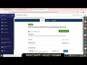 SAM Training Word Module 04 || SAM Training Word Module 04 || Creating a Multipage Document