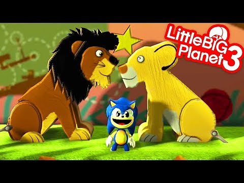 The Lion King 2 Simba's Pride With Sonic - LittleBigPlanet 3 PS4 Gameplay