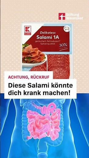 WARNING, RECALL: This salami could make you sick! (Stiftung Warentest) #health