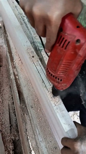 How to Quickly Punch a Keyhole Using a Circular Machine #tips #woodworking #trick #woodscraft