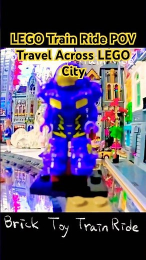 POV LEGO Train Ride in LEGO City | First-Person View