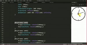 HTML5-0302css3案例-模拟时钟