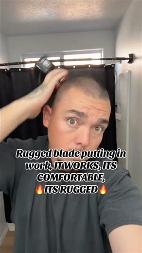 If you want perfect buzz cut maintenance daily then you need the Rugged Blade #skullshaver #90second