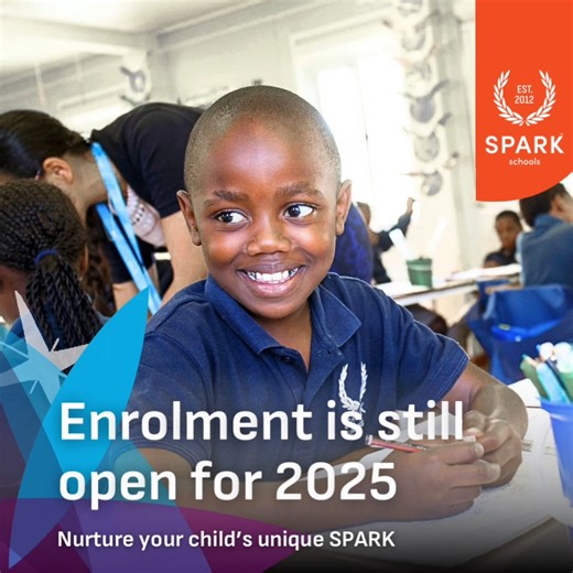 🌟 Are you considering SPARK Schools for your child's education or curious to learn more? Discover our innovative learning models, values, and more by visiting our website! Join the SPARK community and pave the way for your child's bright future. ✨ Enrol your child today ☎️ 010 125 0601 or 📲 Whatsapp: 010 125 0611 Apply: https://www.sparkschools.co.za/apply | SPARK Schools