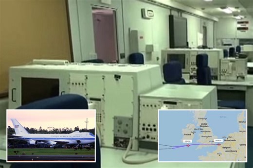 Inside ‘Doomsday plane’ designed to survive nukes as it flies over Europe