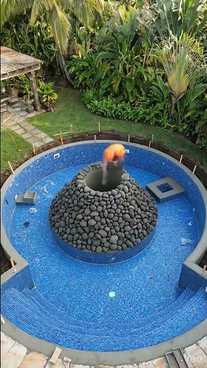 Epic Volcano Swimming Pool Build 🌋 | Amazing Backyard Pool Construction