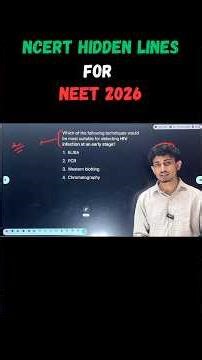 NCERT Hidden Lines for Neet 2026 #neet2026 #neet
