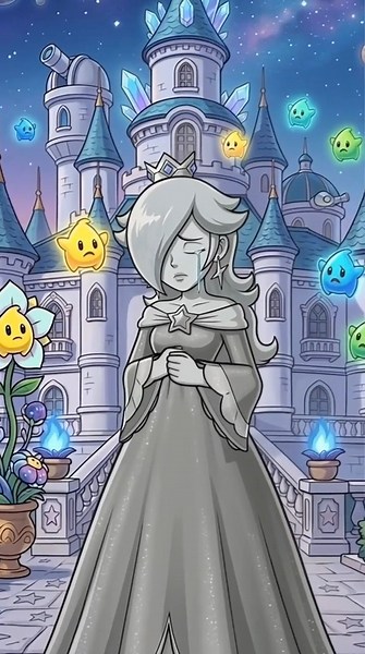 Poor Princess Rosalina Lost Her Color #shorts #cartoon