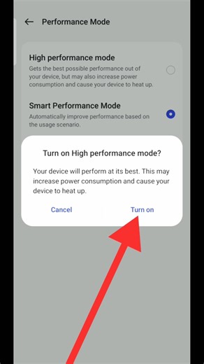 How To Set Battery High Performance Mode In Realme Phone #shorts #youtubeshorts #mobile
